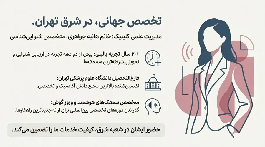 مشاوره تخصصی تجویز سمعک در شرق تهران