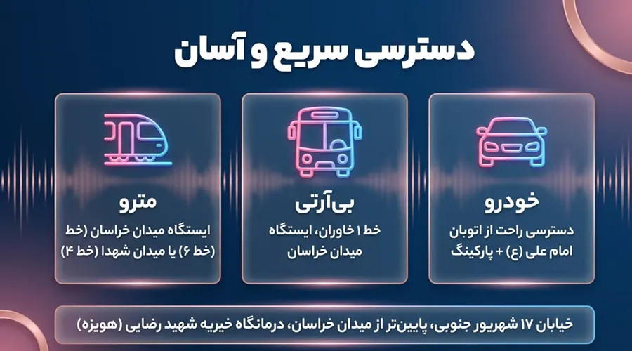 shenava teb east tehran مرکز تخصصی سمعک در شرق تهران مسیر دسترسی به کلینیک خرید سمعک در شرق تهران ۱۷ شهریور